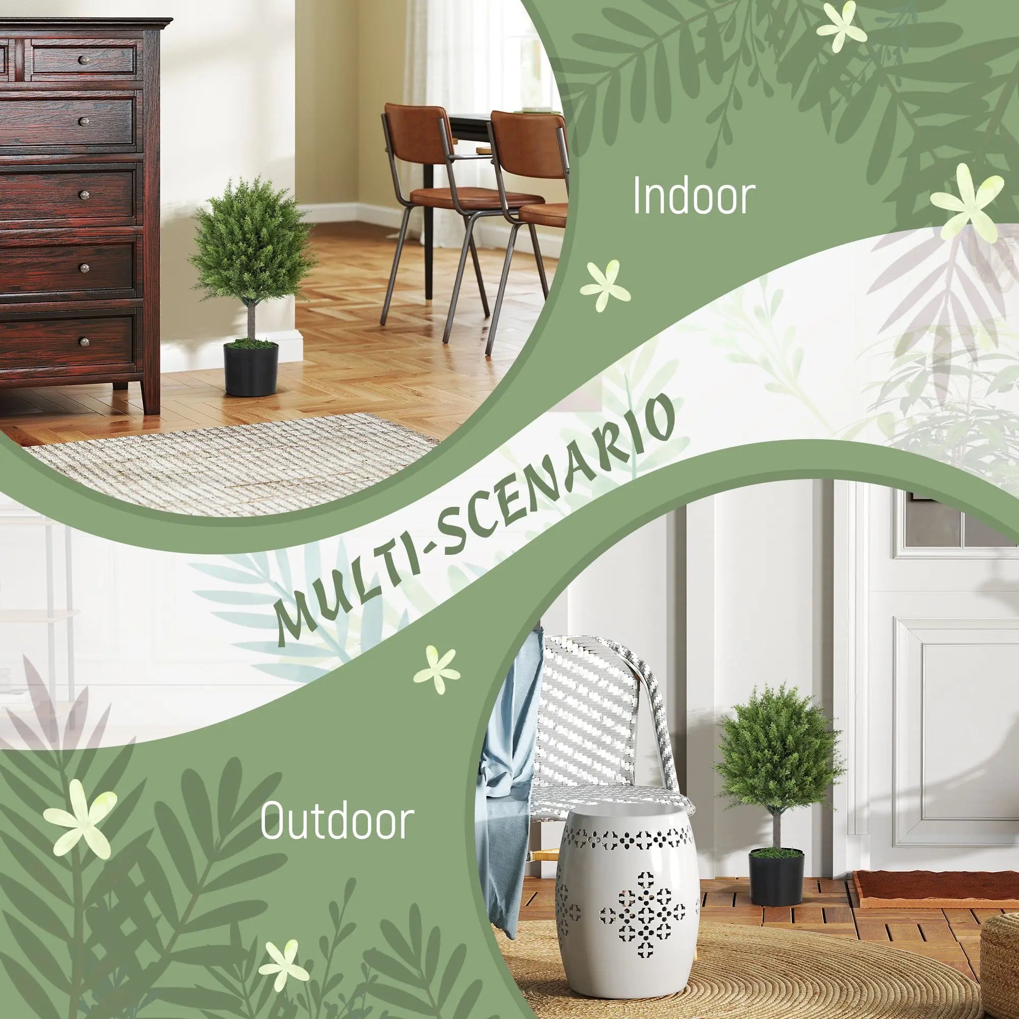 Cedar Faux Topiaries Plants