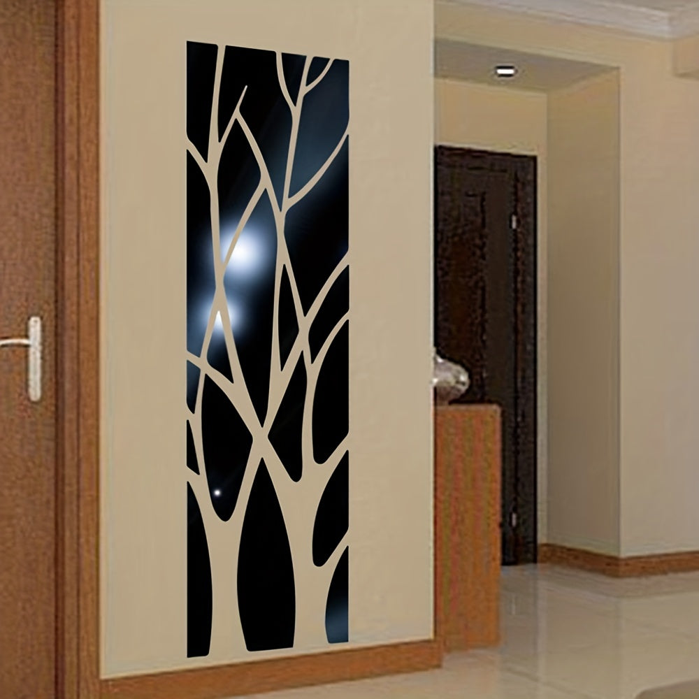 3D Mirror Branch Wall Sticker
